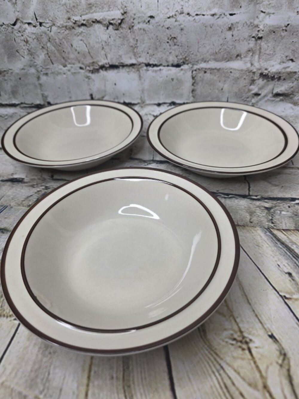 3 Design Four Stoneware 700 Indian Summer by Sango 7"  Round Bowls